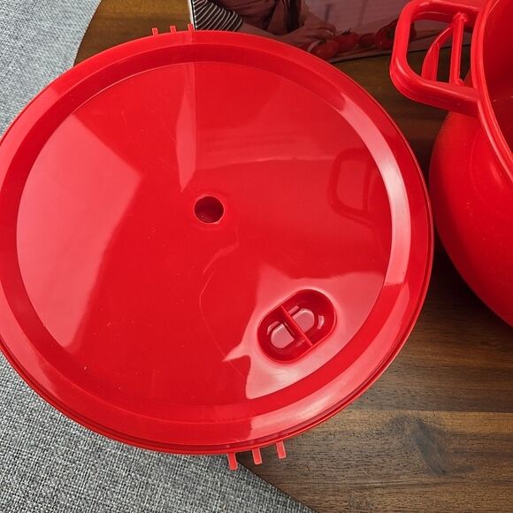NEW Handy gourmet micro-master POP Microwave Pressure Cooker Red - Picture 3 of 10